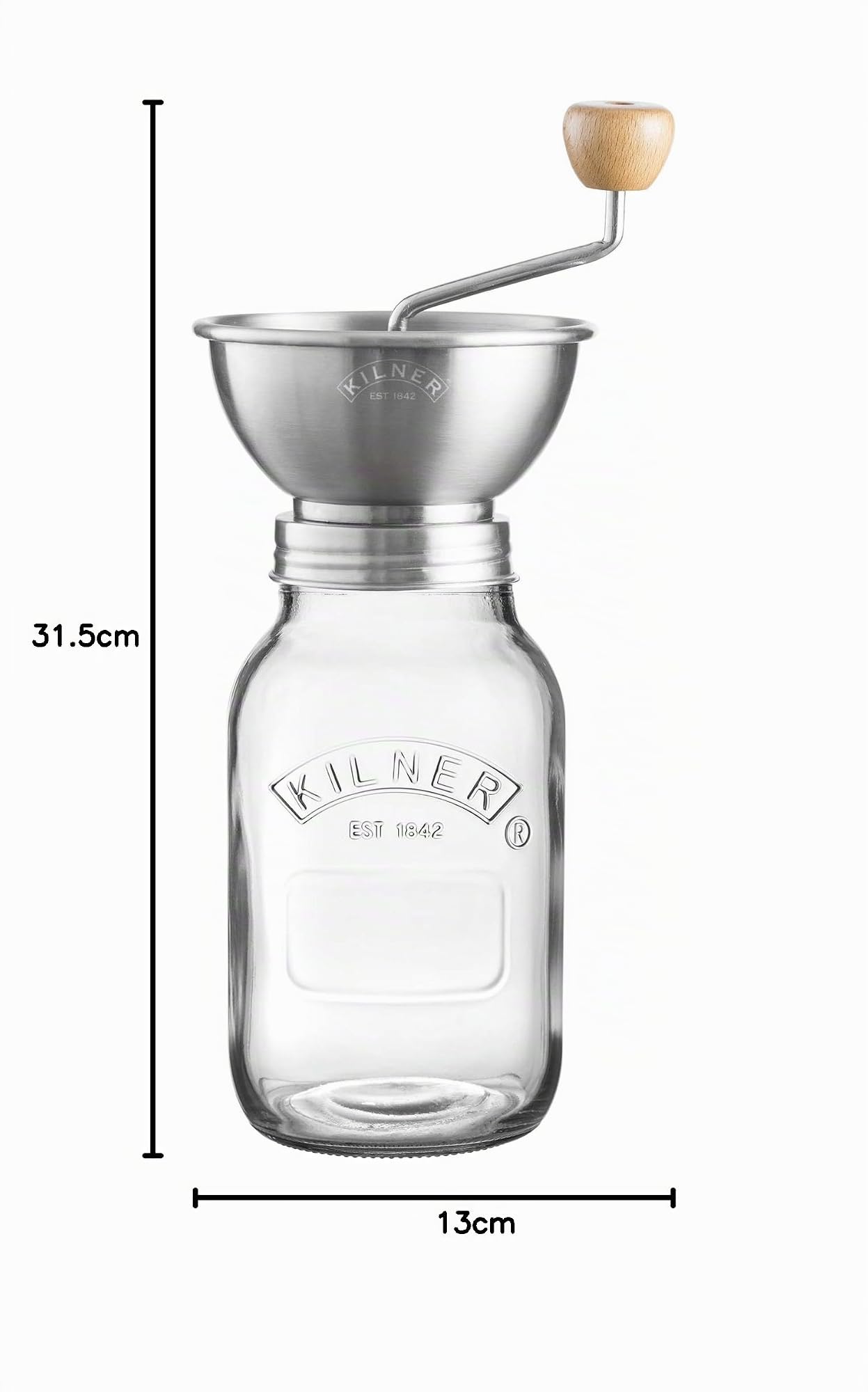 KILNER | Passiermühle aus Edelstahl, 1 Liter