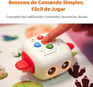 Programmable Robot for Kids 3-5 Years Old, MatataStudio Tale-Bot Pro Robot Screenless Coding Toy for Learning Coding Basics Interactive Stem Educational Toys