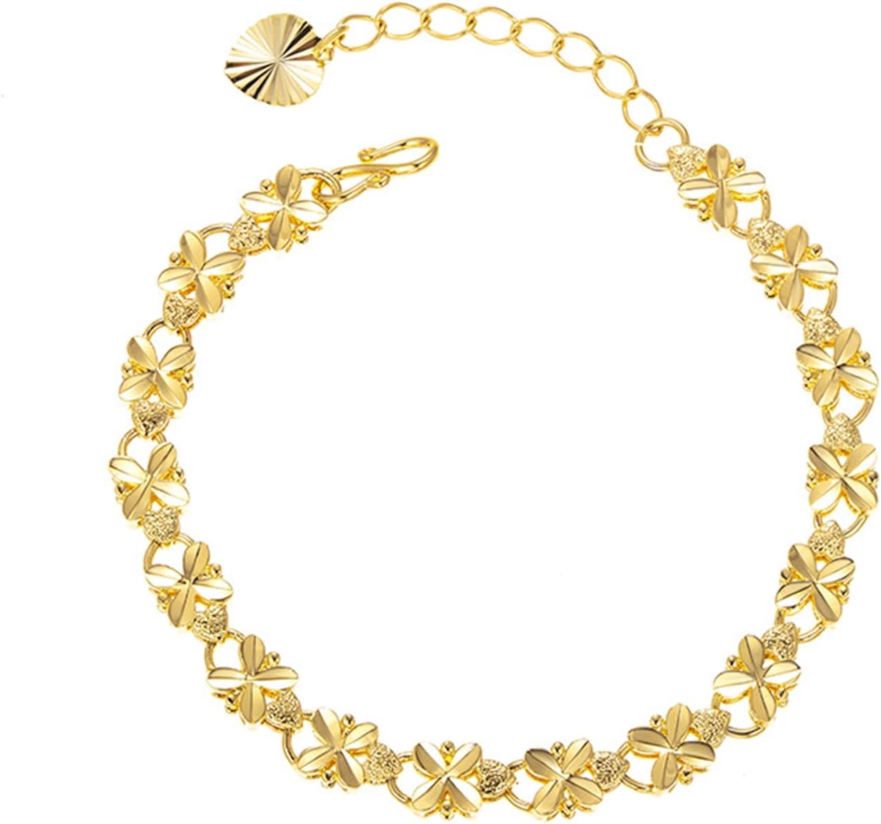 Gold Armband Damen Mit Blumen Design - Eleganter Modeschmuck