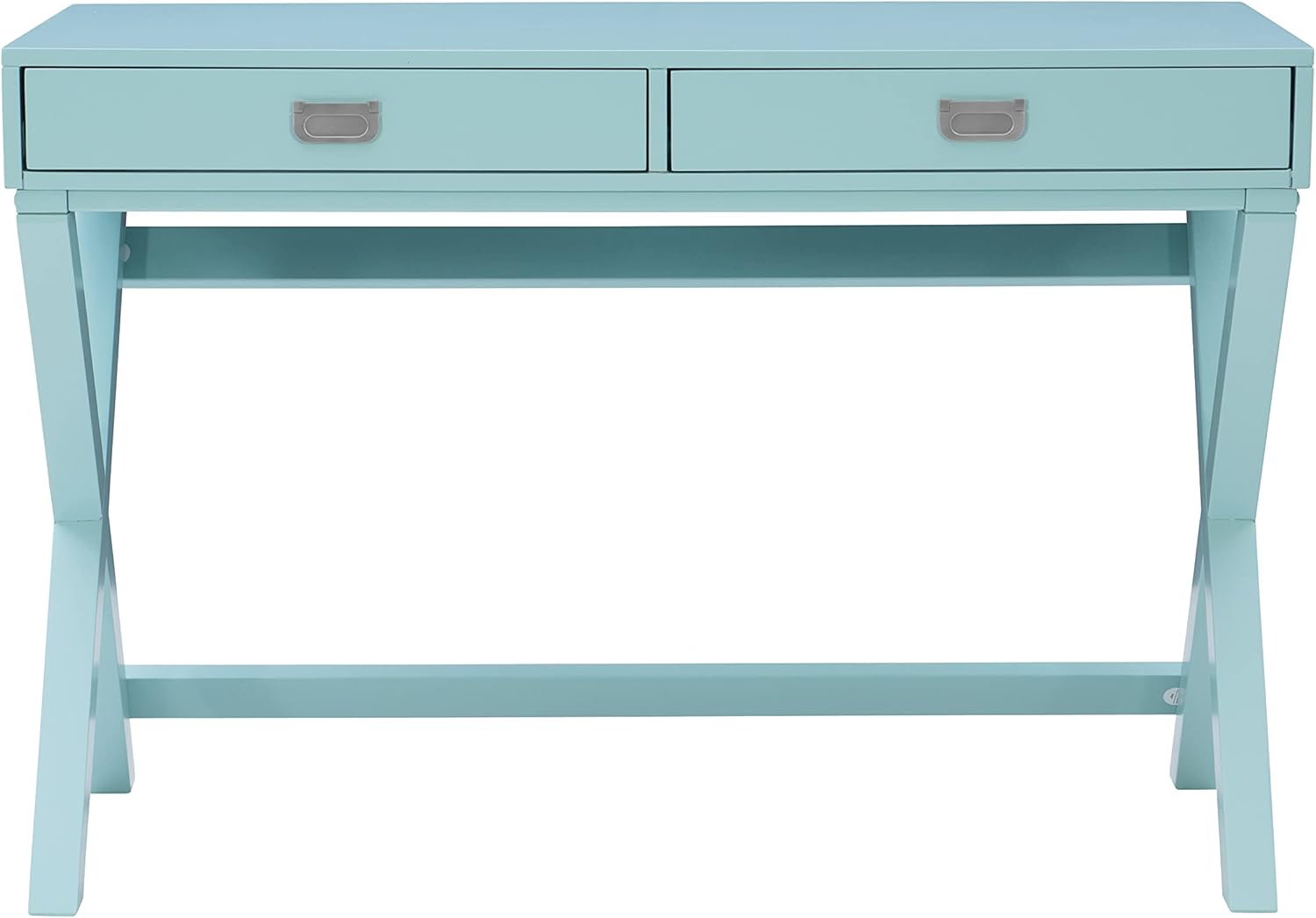Linon Home Décor Jaycee Blue Writing Desk, 20"D x 44"W x 30"H, Blue