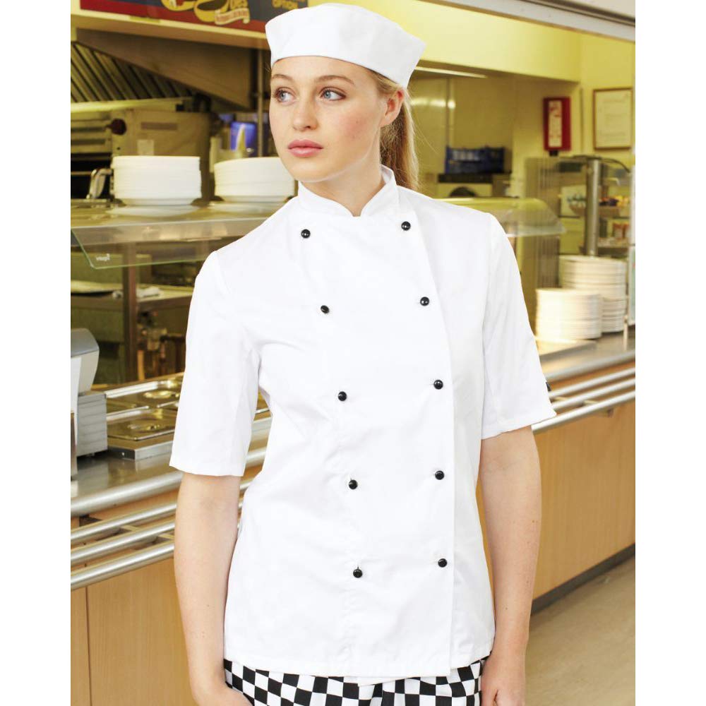 Fame French Knot 10 Button Long Sleeve Chef Coat C10F - White / 2XL (WFA81986WH2X)