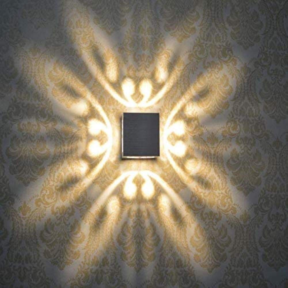 Luces de pared LED efecto mariposa interior aluminio verde para lampara de noche 7