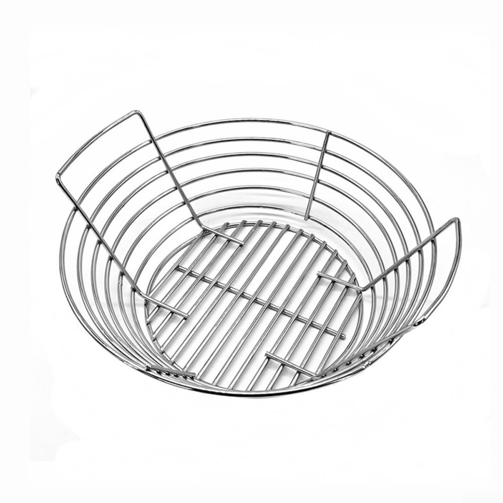Panier barbecue avec cloison et filet anti-chute pour plateau cuisson extérieur