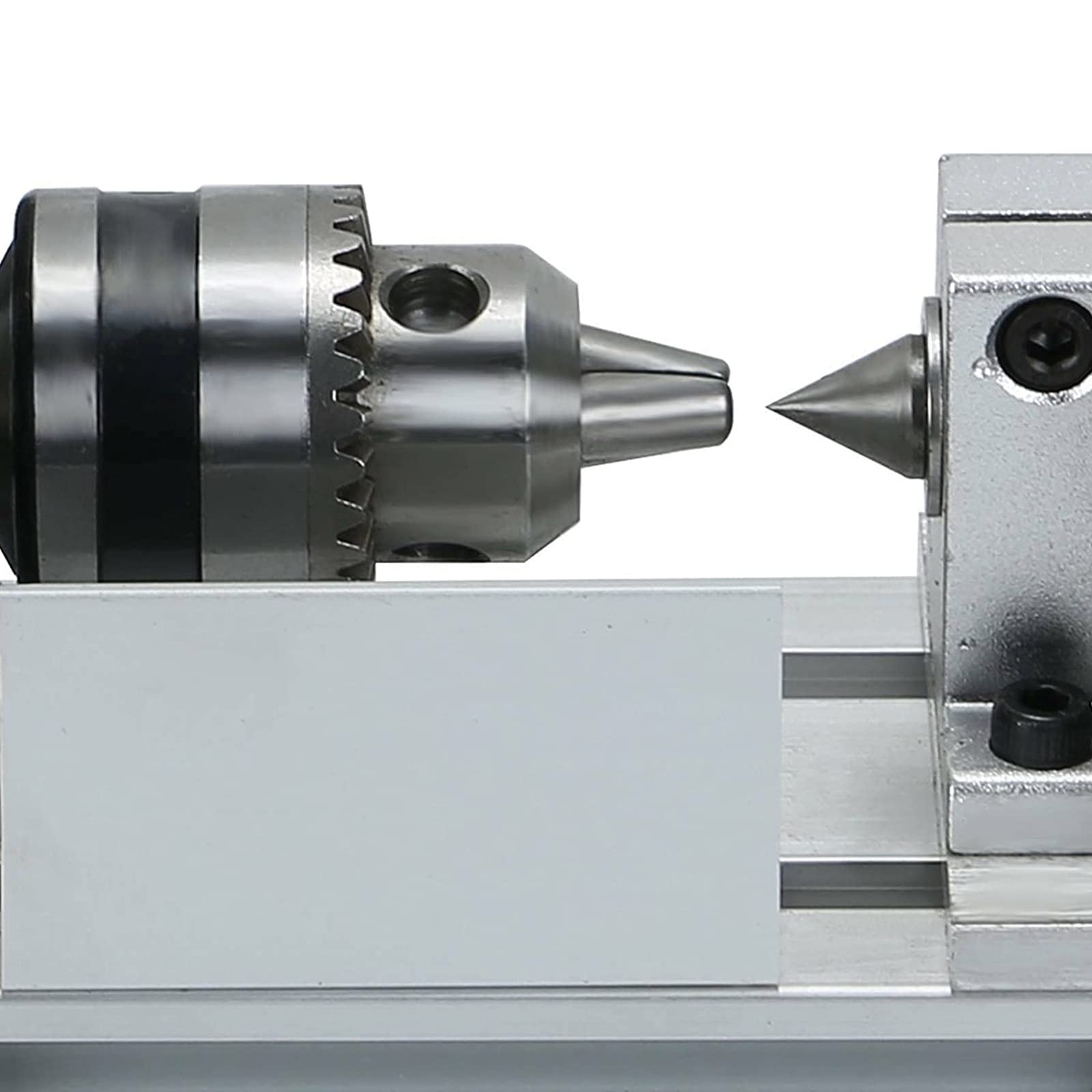Mini Torno para Madera, Torno de Madera DIY de 12-24 V y 96 W con Velocidad Variable y Accesorios for carpintería