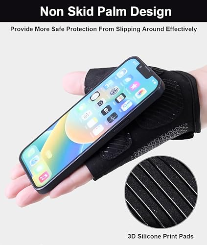 Miniatura 3 de Guantes de entrenamiento sin dedos para hombres y mujeres guantes de bicicleta para hombres accesorios de bicicleta de ciclismo, guantes para