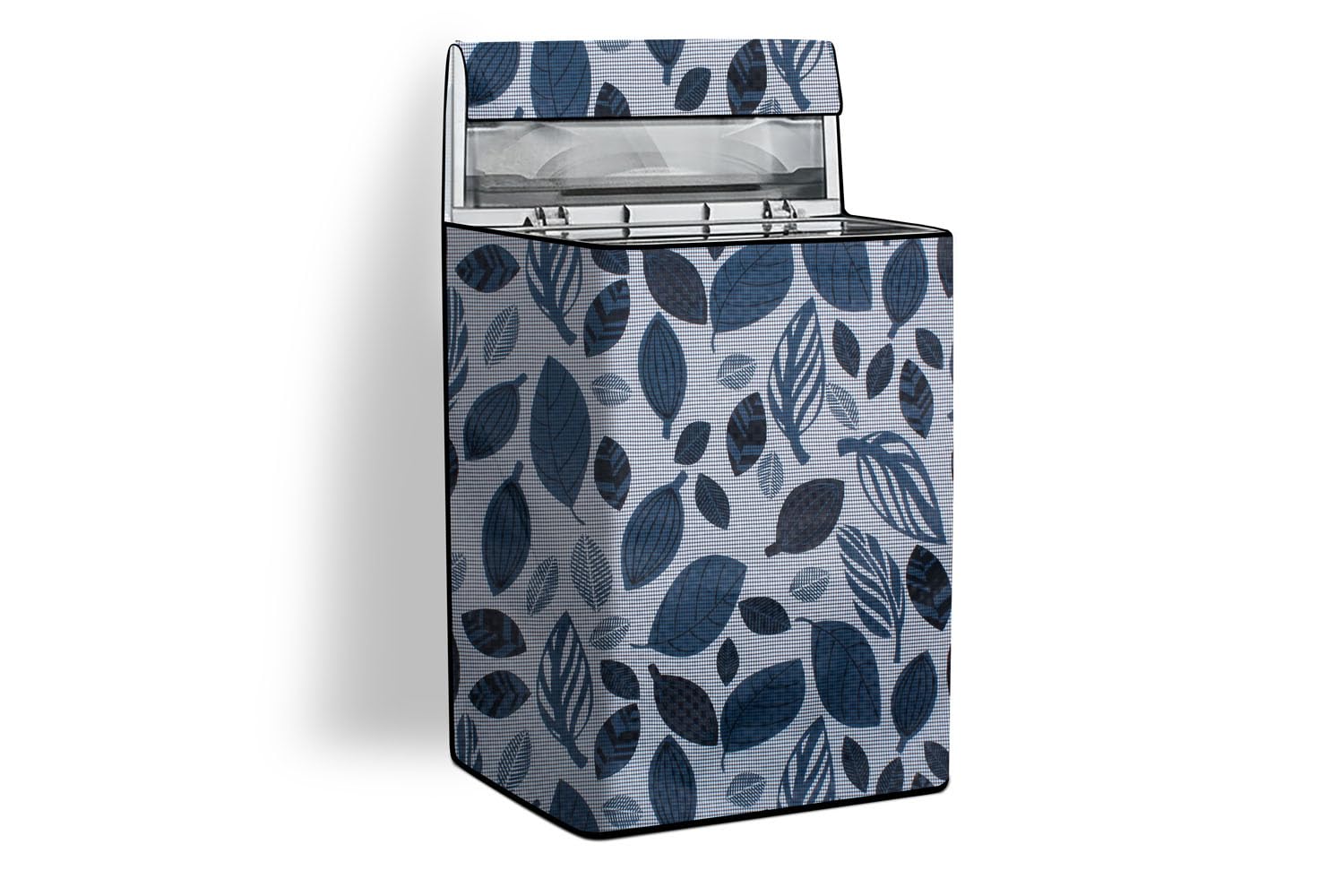 Stylista Top Load Fully Automatic Washing Machine Cover Compatible for Intex 6 Kg & 6.5 Kg Ditzy Pattern Grey Base