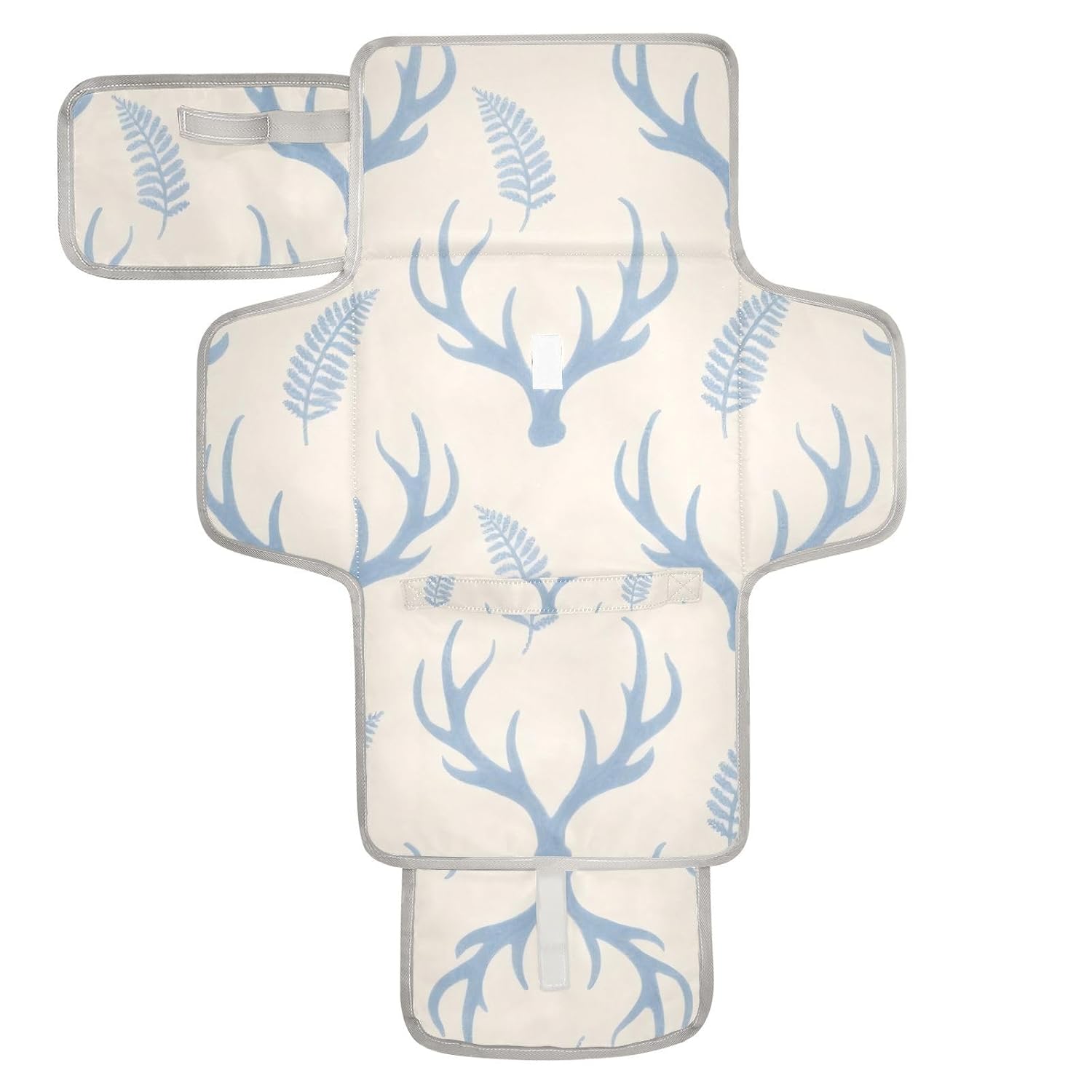 Blue Elk Leaves Reusable Changing pad Covers with Tissue Pocket Diaper Changing pad Portable for Moms, Dads cambiadores de pa?ales para Bebes