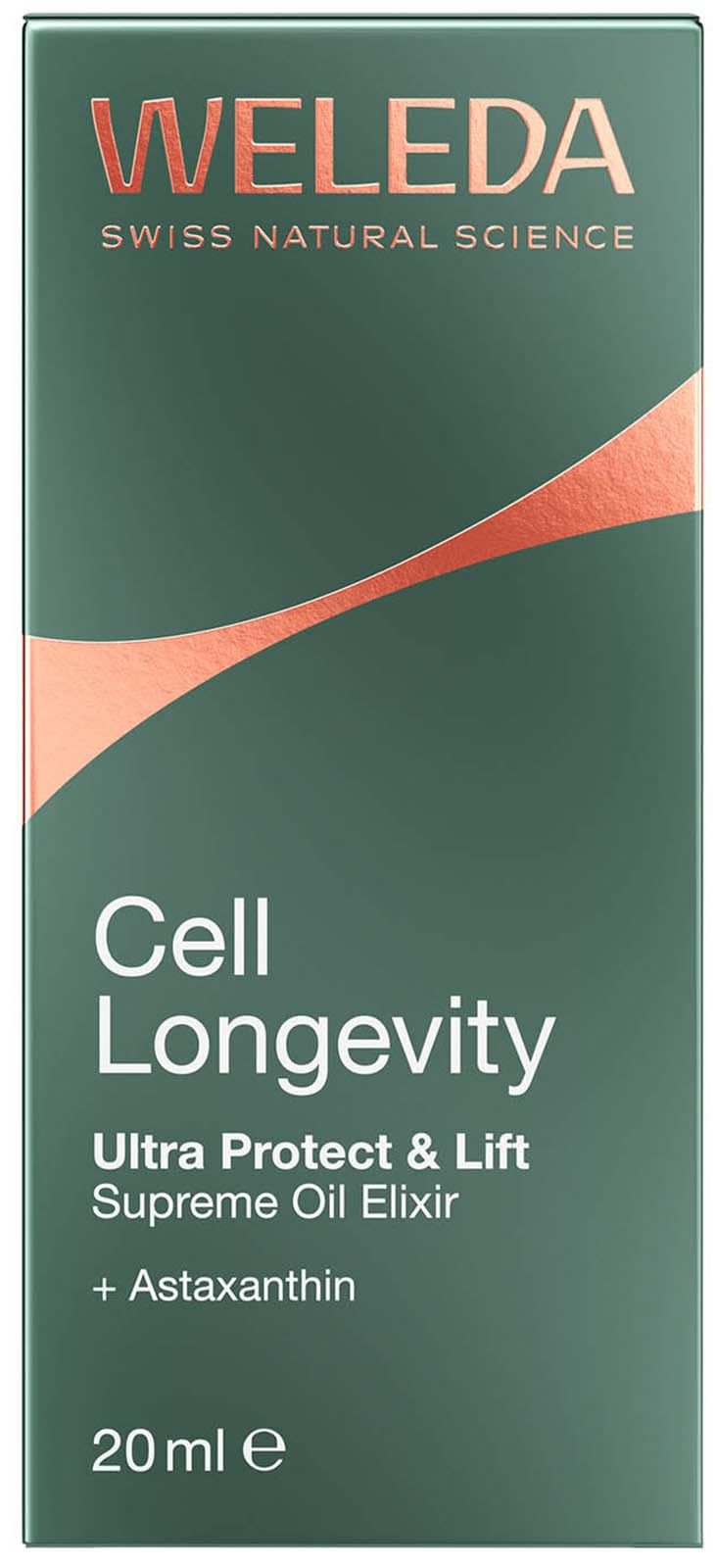 WELEDA Cell Longevity Ultra Protect & Lift Supreme Oil Elixir - Gesichtspflege Gesichtsöl mit Astaxanthin & Avocado Öl verleiht einen jugendlichen Glow & strafft (Naturkosmetik, vegan, 20ml)