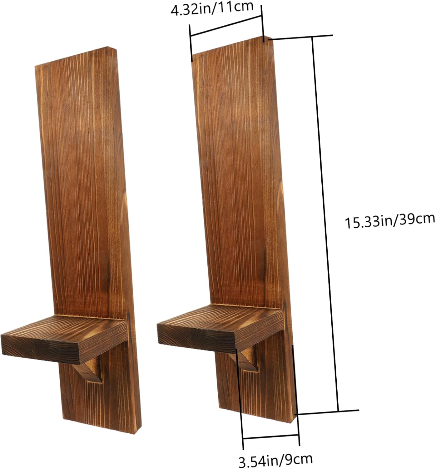 Wooden Wall Candle Sconces Modern Art Candle Holders Home Decor for Living Room