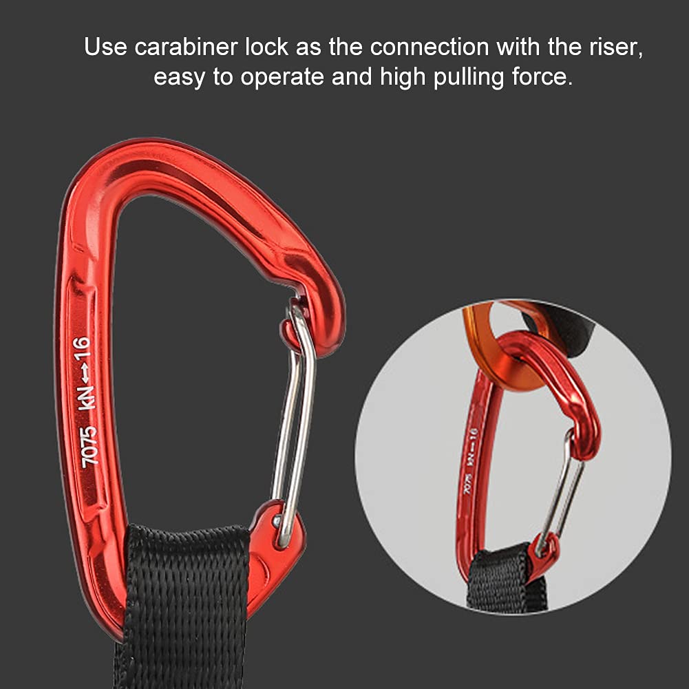 HERCHR Pédale d'ascension, 80-133 cm/31,5-52,4 Pouces Pédale d'escalade d'extérieur Sangle d'ascension d'escalade Ceinture de Pied en Corde pour l'alpinisme Escalade Protection Technique