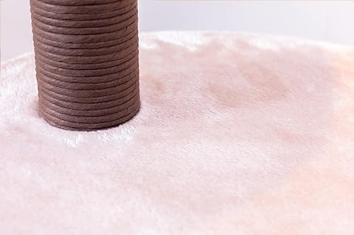 Miniatura 8 de PetPals Árbol grande para gatos de 49 pulgadas de alto y 5 niveles con postes rascadores de cuerda de papel reciclado reemplazables, cojines de