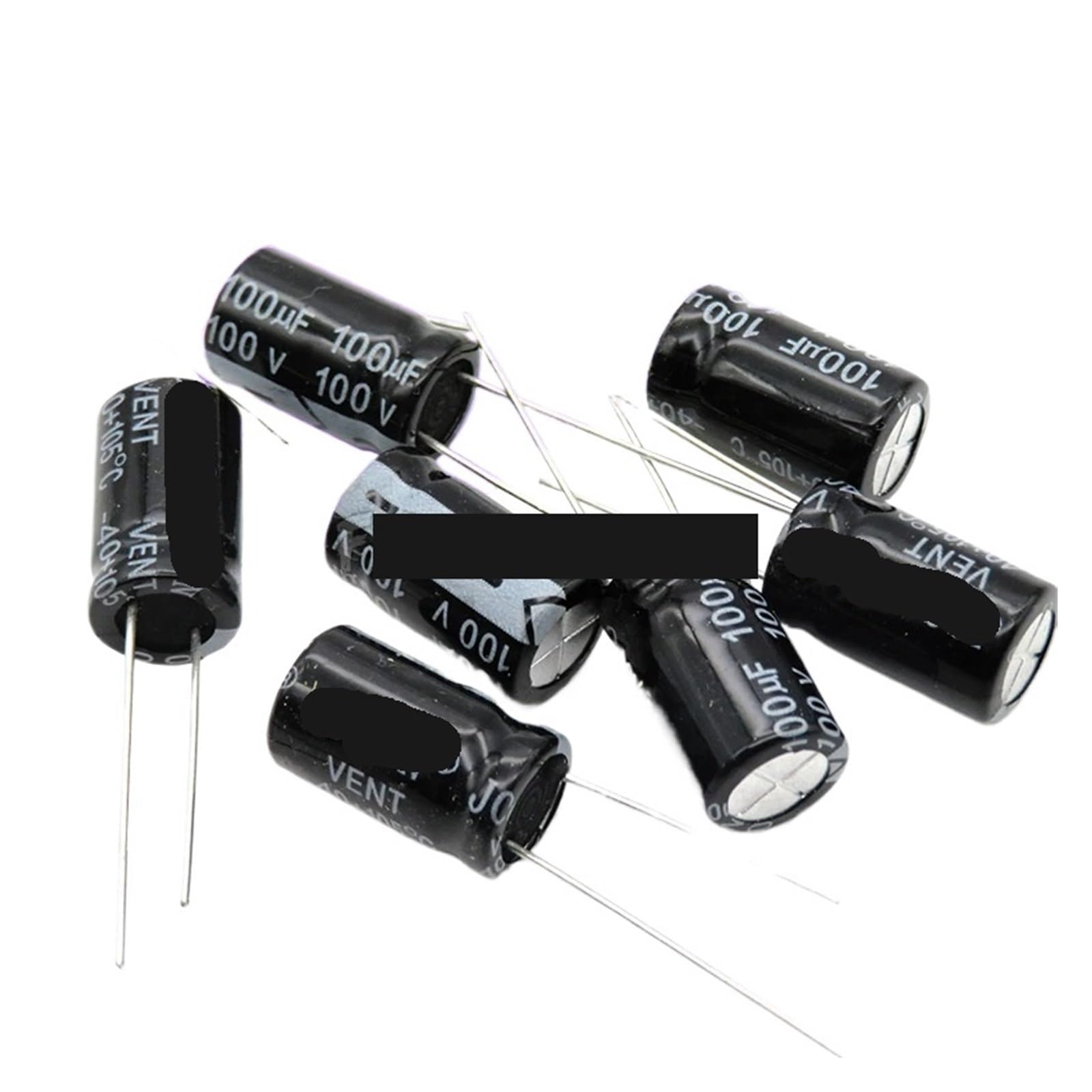 ICXLPMC 20PCS 100V100UF 10 * 17mm 100V 100UF 10 * 17 Electrolytic capacitor