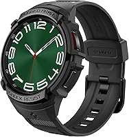 Spigen Compatible for Samsung Galaxy Watch 6 Classic (47mm) Case Rugged Armor Pro - Black