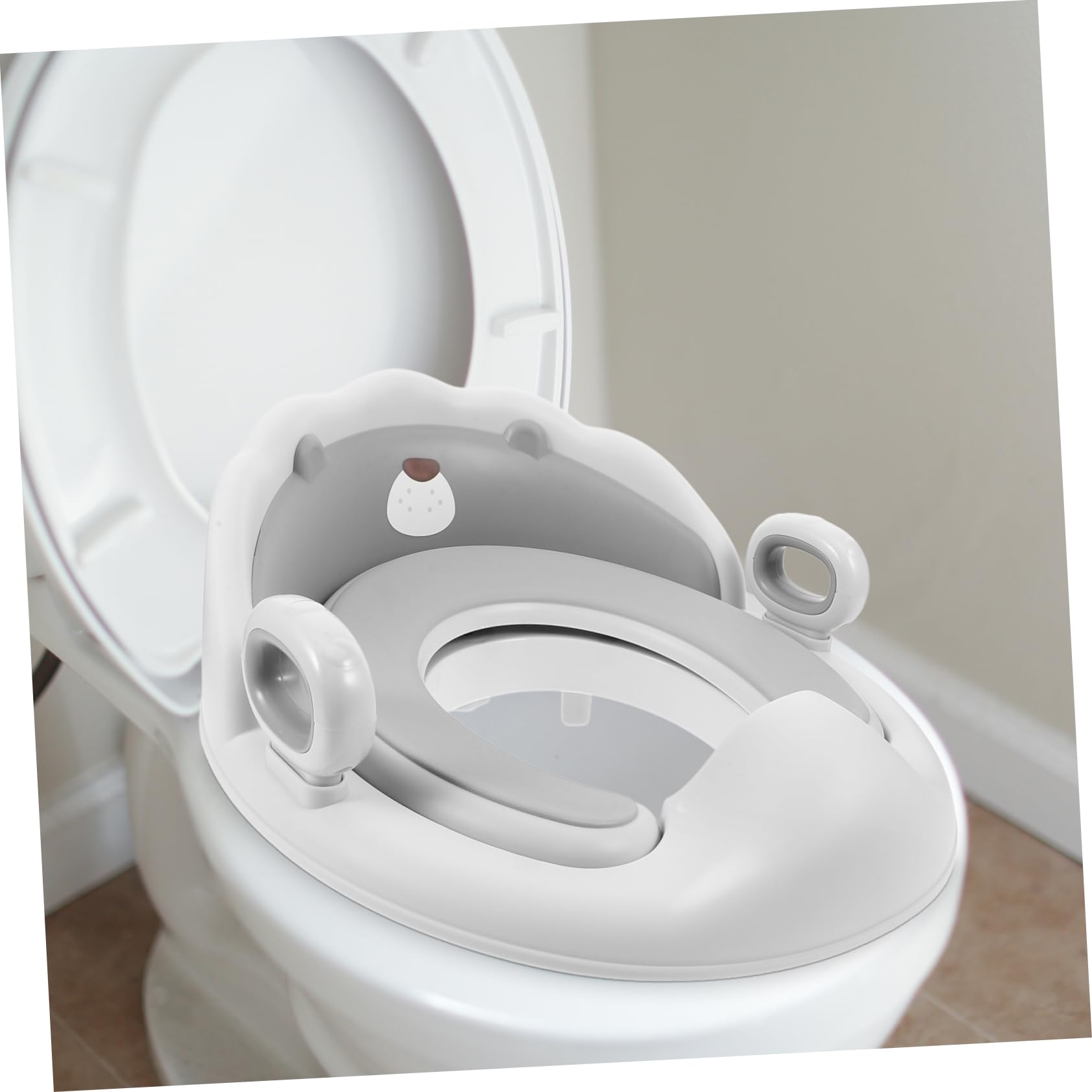 Toddmomy Asiento de Inodoro para Niños Asas Pp Fácil de Limpiar y Montar para Baño Doméstico