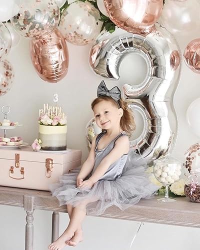 Vista 218 de Globos de números 0 de 40 pulgadas, globos negros de números para números 10, 20, 30, 40, 50, 60, 70, 80, 90, 100, globos de números 10, 20, 30, 40