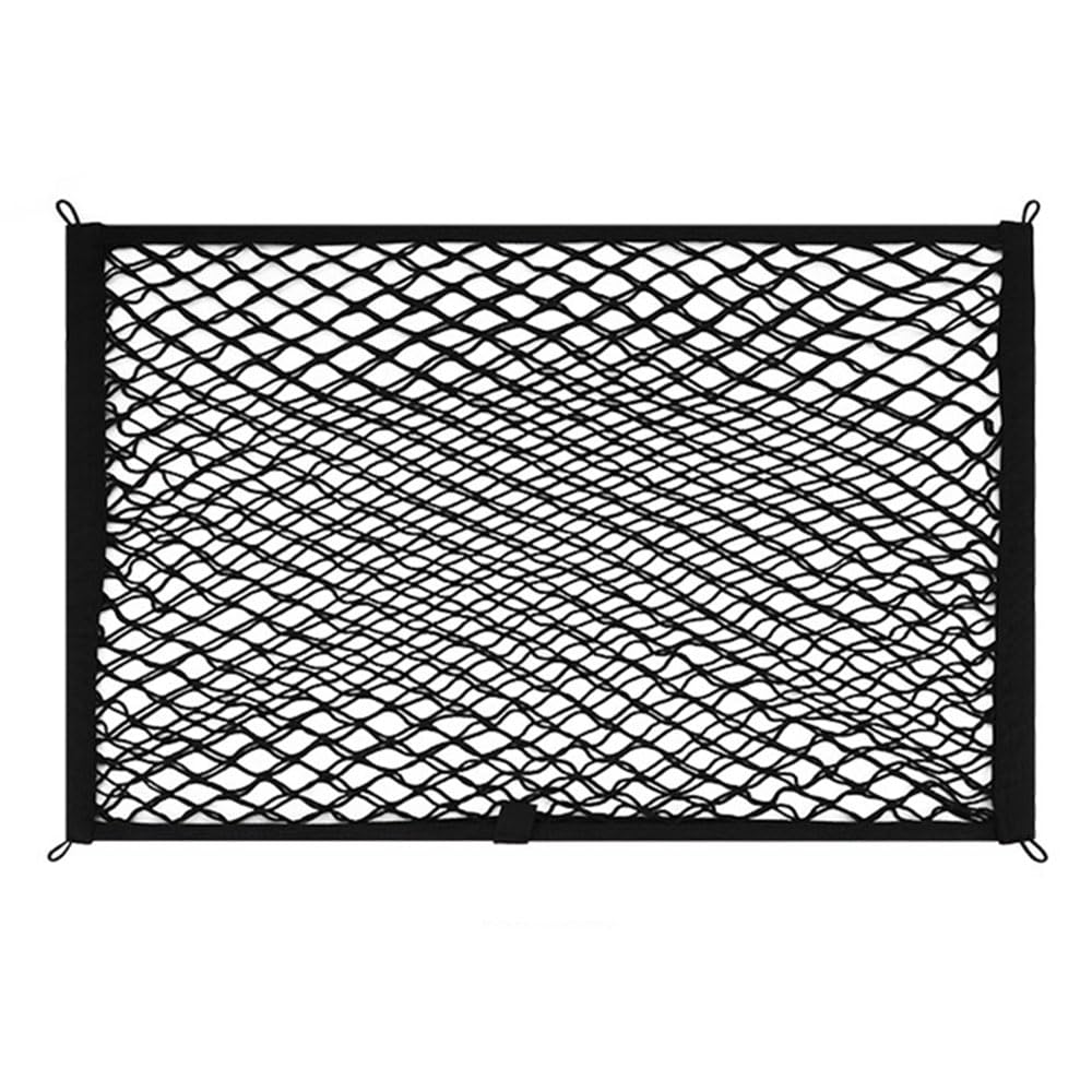 Filet De Coffre Voiture pour Hyundai i30 (FD GD PD 2007-2025 2026),Organisateur De Coffre À Double Couche avec Bordure Large,Maille Élastique pour Ranger Bagages Et Objets Divers,S