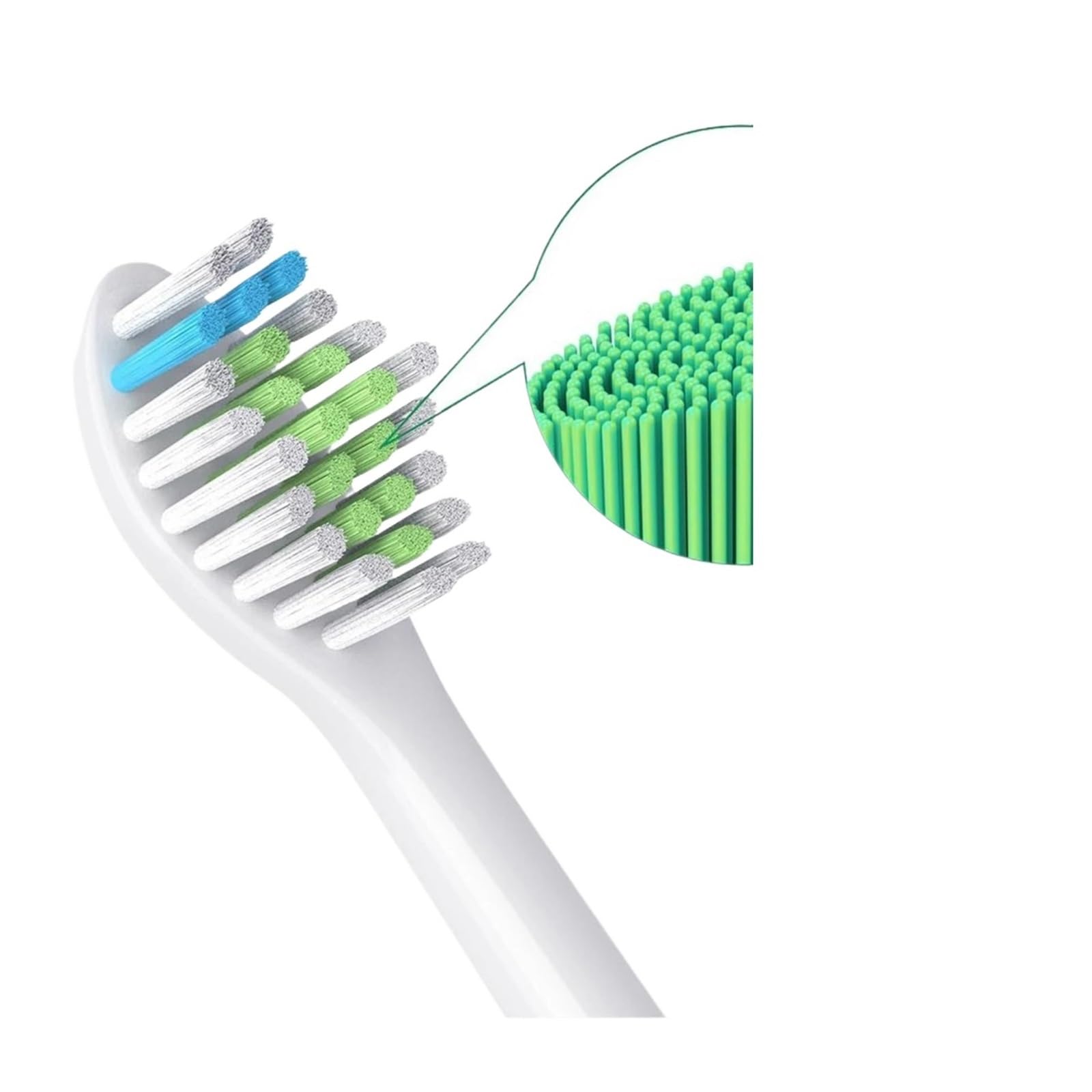 Cabezal de cepillo repuesto 4 piezas Compatible con dientes eléctrico(8pcs White)