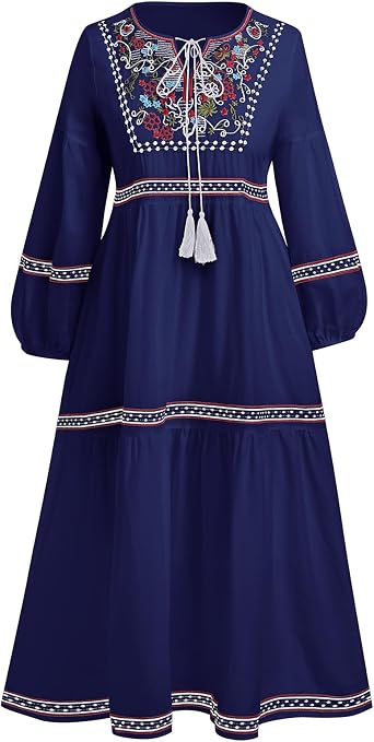 ankle length peasant dress Raquel Bea Peasant Ankle Length Dress Soler London