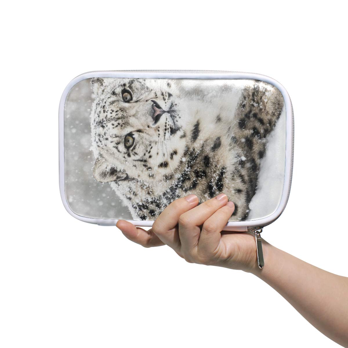 Trousse Rangement Stylos Accessoires Trousse En Velours ICKEYOU Motif Léopard - 19x7x6cm - Grande Capacité - Pour école Et Bureau Trousse Enfant Garcon