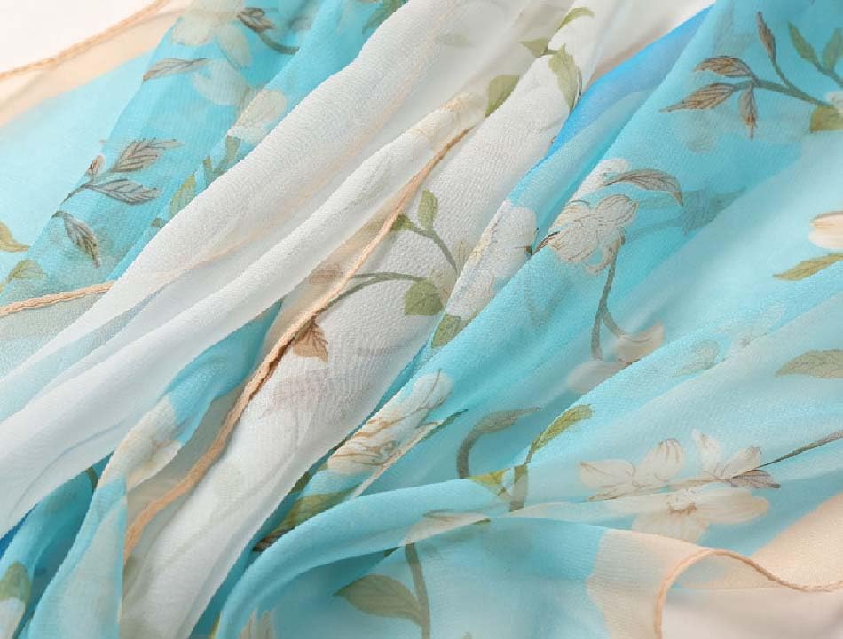 Scarfs for Women Lightweight Scarves Fashion Floral Scarf Sunscreen Shawls3