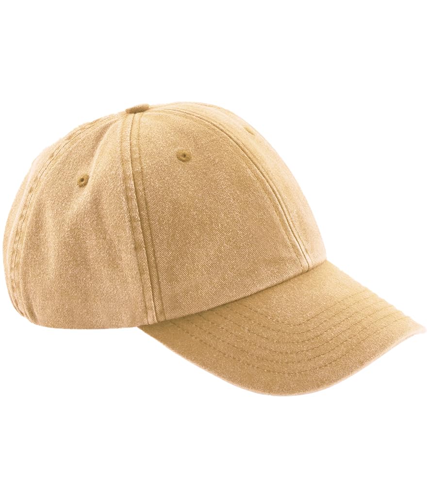 Vintage Baseball Cap, Low Profile Washed Cotton Hat with Pre-Curved Brim, Unstructured Adjustable Fit, Urban On-Trend Style Mustard
