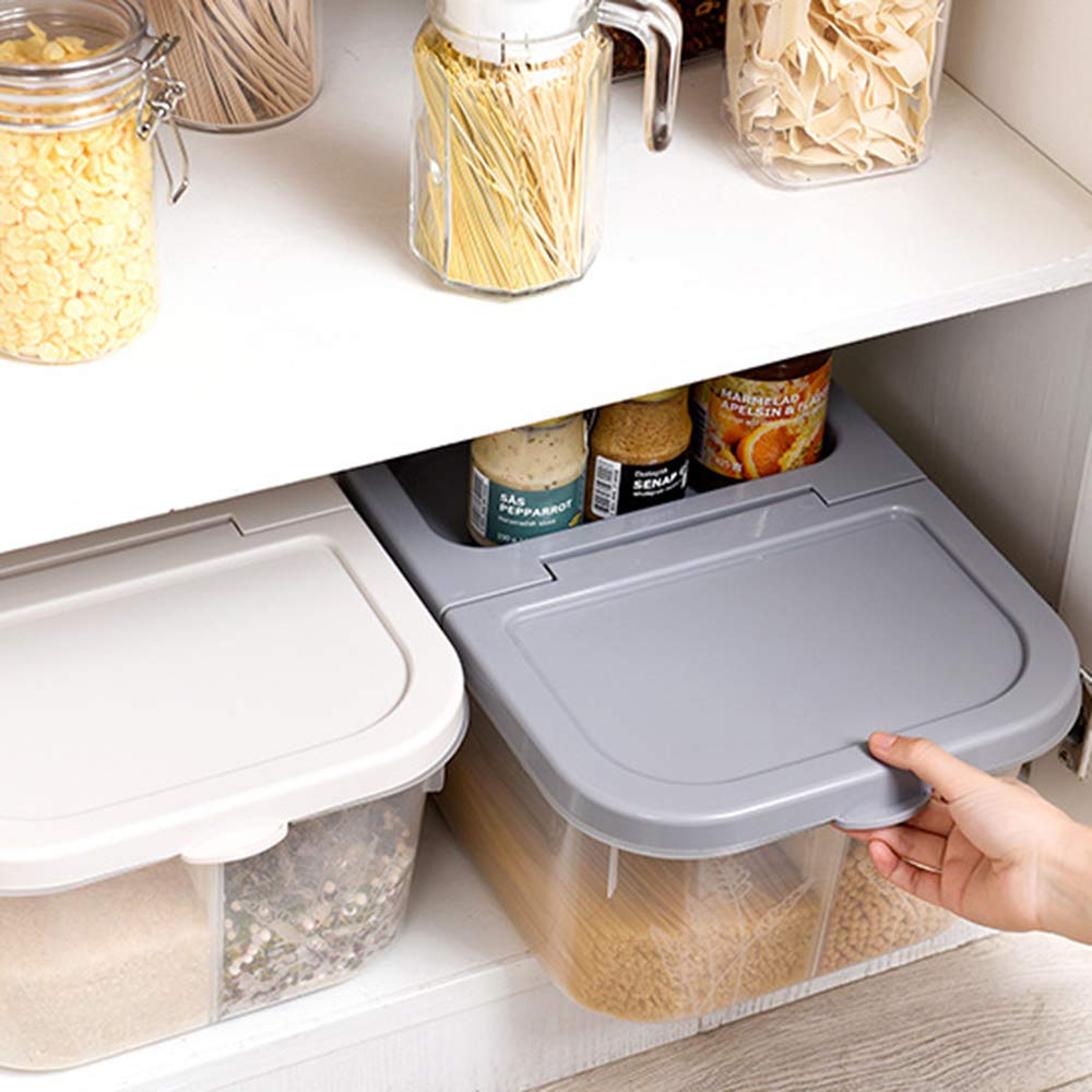 Reis Vorratsbehälter 10kg - Luftdichte Aufbewahrungsbox Für Küche Schwarz