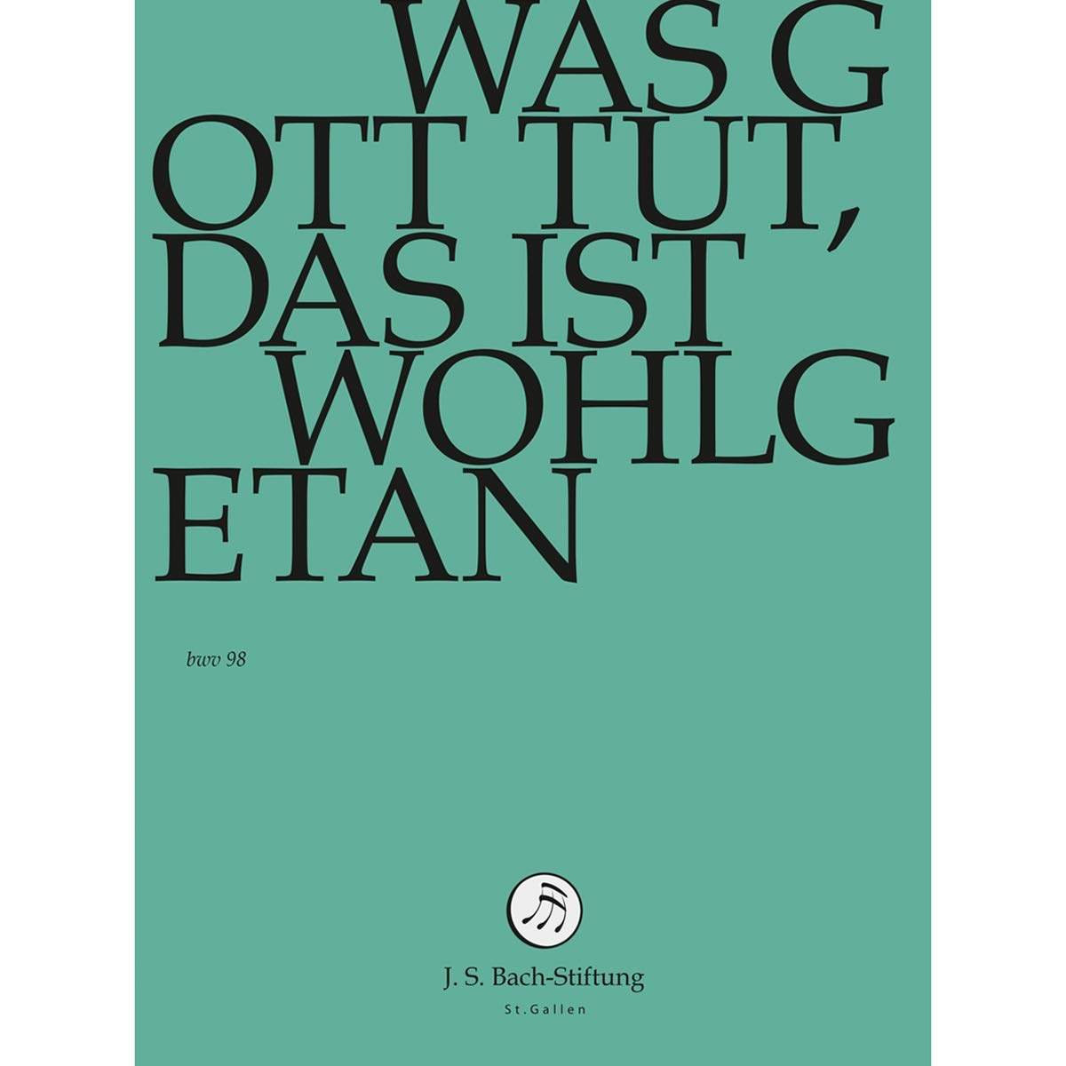 Was Gott tut,das ist wohlgetan DVD música clásica de colección cantata alemana j s bach