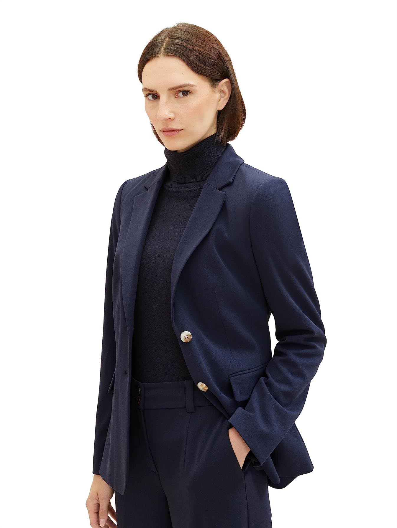 TOM TAILOR Damska marynarka Basic, 10668 - Sky Captain Blue, 40