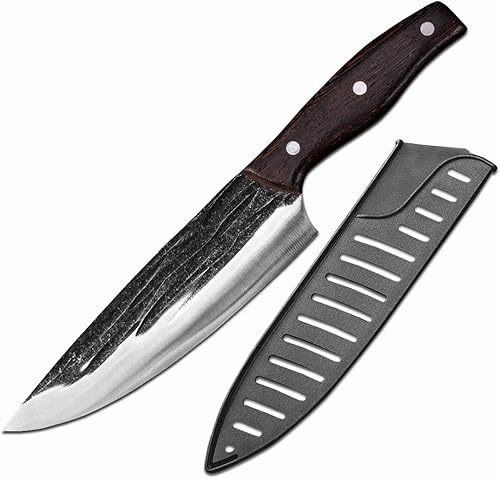 Cuchillo de corte de carne de chef de forja Cuchillo de chef de acero inoxidable Cortador de cocina de pescado crudo Cuchillos para cortar cuchillos