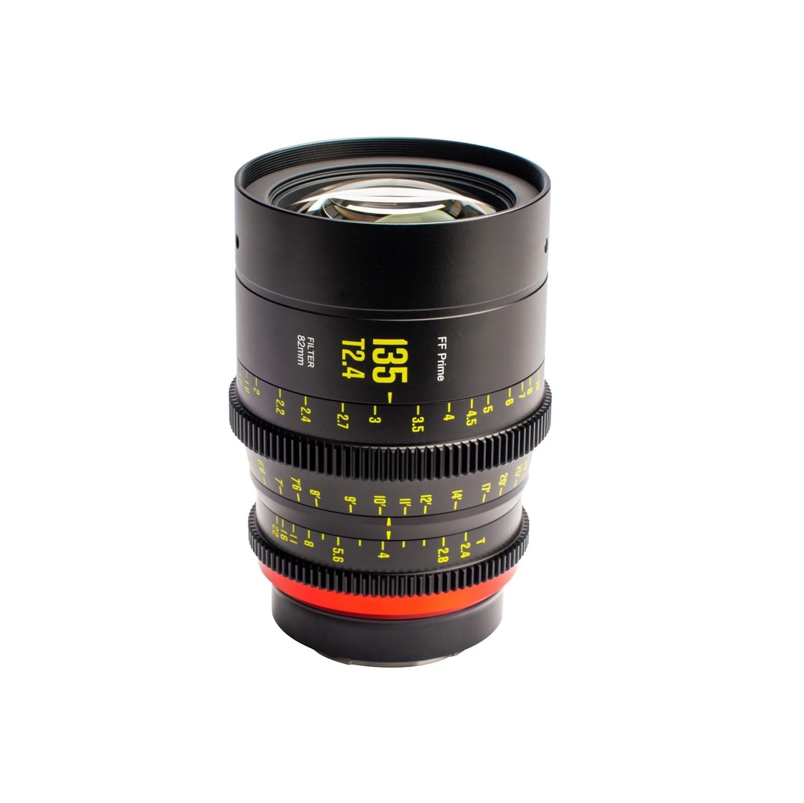 Camera Lens, 16/24/35/50/85/105/135mm T2.1/2.5/2.4Cine Lens,Compatible for Full Frame Cinema Camera Systems,in Parts(135mm,EF)