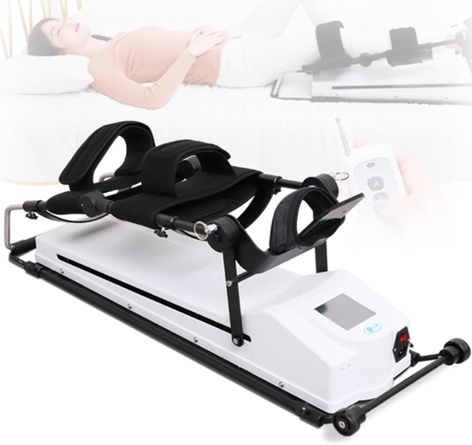 CPM Machine for Knee Joint Flexion & Extension, Smart Knee Rehabilitation Trainer with 0-120° Adjustability, Lower Limb Traction & Leg Stretcher for Post-Fracture M
