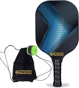 Pickleball Paddle, Pickleball Paddles USAPA Approved Hexagonal Grid Pickelball Equipment, One Pickleball Bag & GripTapeLLY for instant feedback
