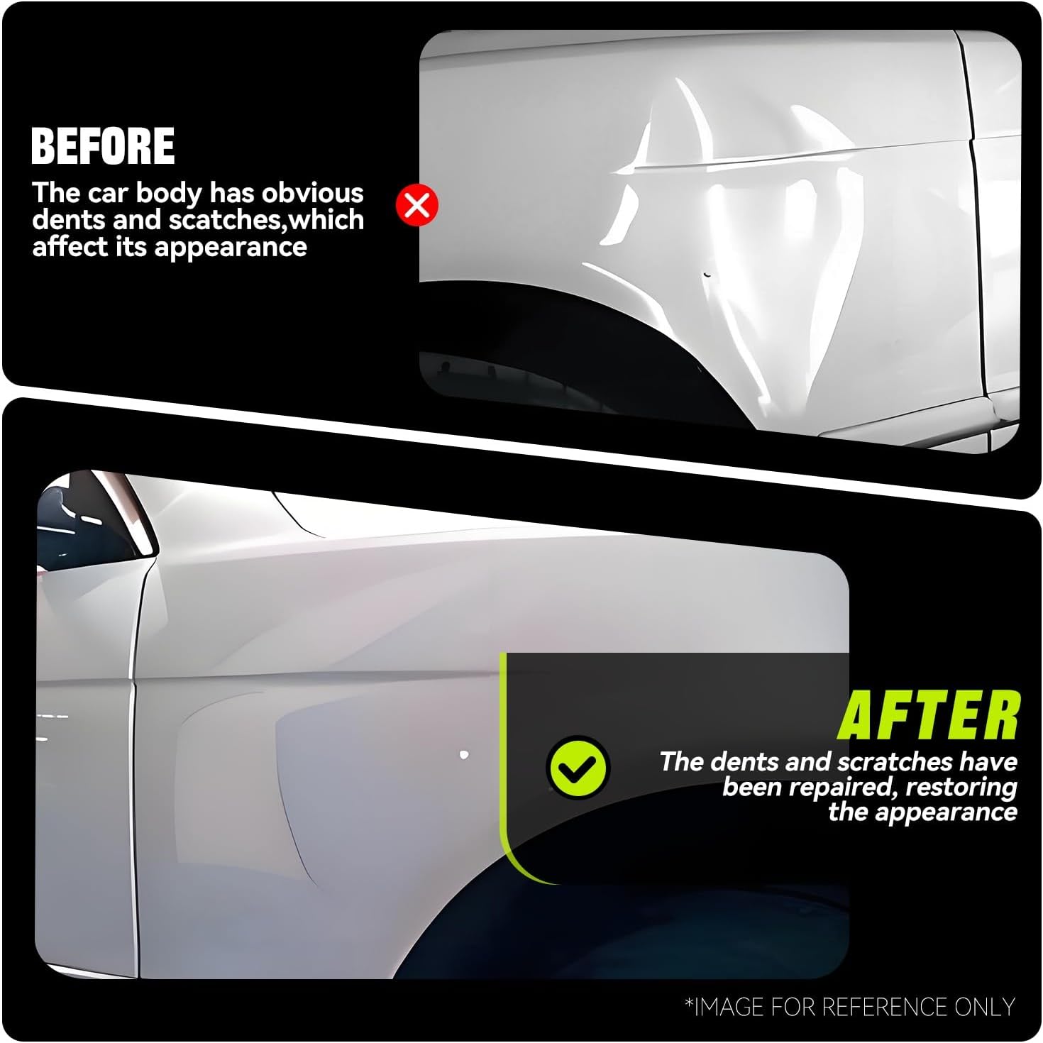 Auto Dynasty 14pcs Slide Hammer Set Car Dent Remover Tools Slide Hammer Dent Puller Set Auto Body Dent Removal Kit Repair Frame Set Car Dent Remover Tools for Cars Trucks More