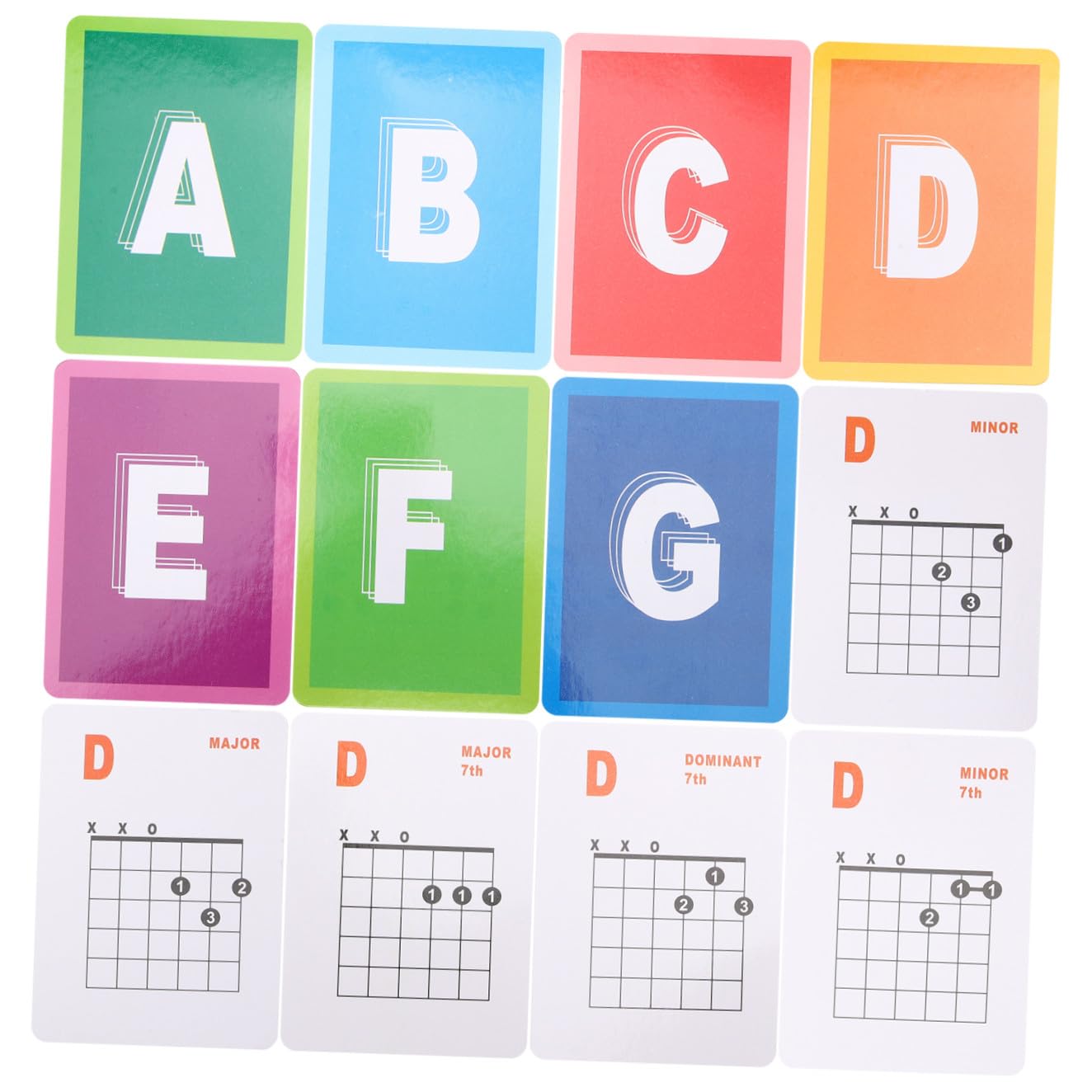 TOYANDONA 147piezas Carteles De Acordes De Guitarra Para Principiantes Guía Visual Para Guitarra Eléctrica Material Resistente y Duradero Para Aprender y Practicar Acordes Musicales