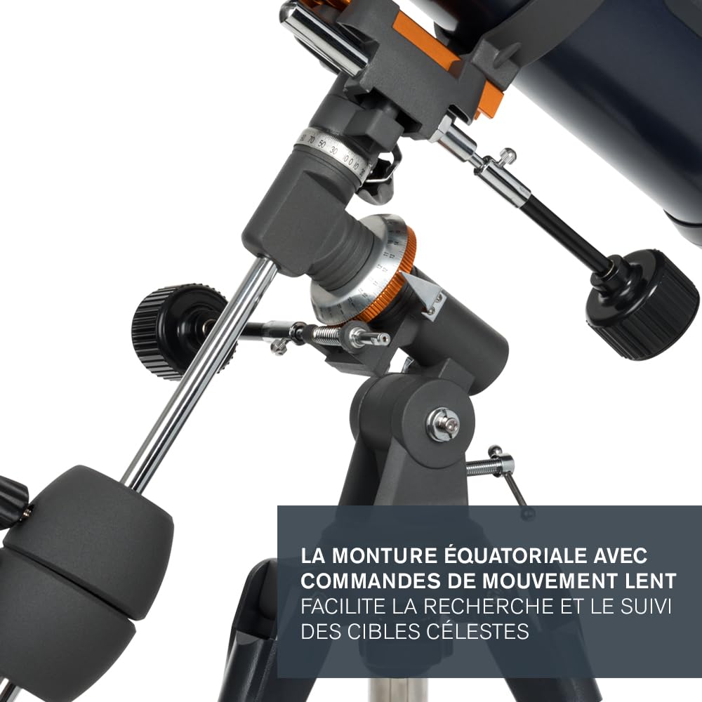 Celestron 31045 AstroMaster 130EQ Newtonian Reflector Telescope, Dark Blue