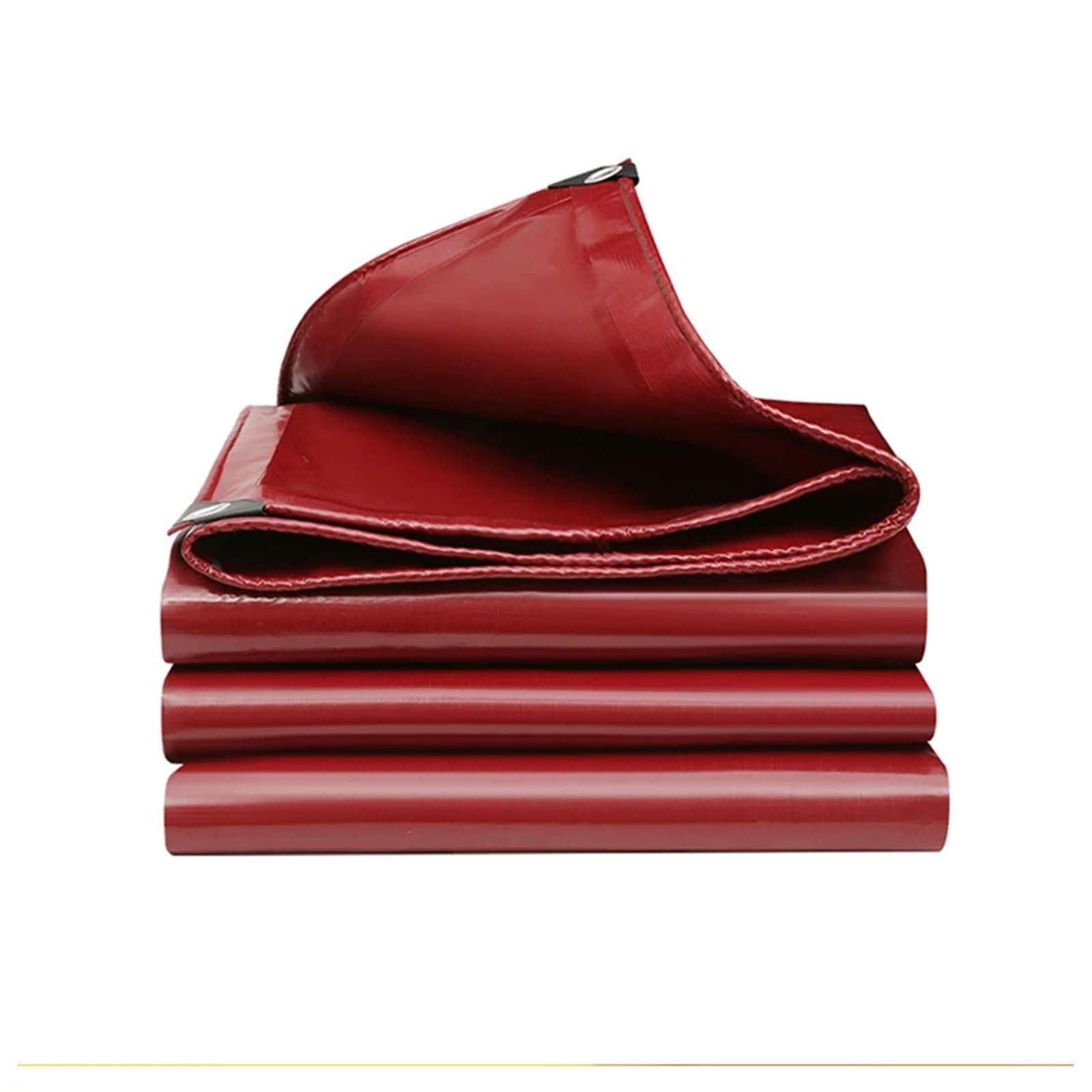 GJZQDKX Heavy Duty Waterproof Tarps 500GSM PVC Tarpaulin for Camping Tent Groundsheet Gazebos Awnings Shade Sail -Wine Red 3x8m Cover