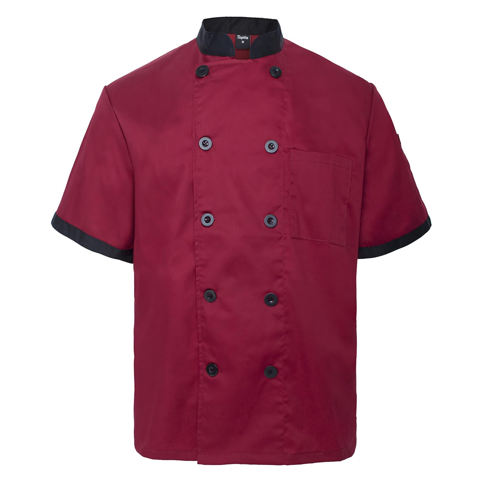TopTie Unisex Short Sleeve Chef Coat Jacket