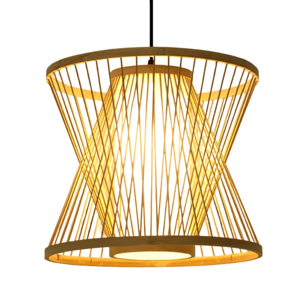 Bambù Lampada Da Casa Lampada Naturale Per L’industria Lampadina Antiquata, Pendolare Con Le Lance, Ecc