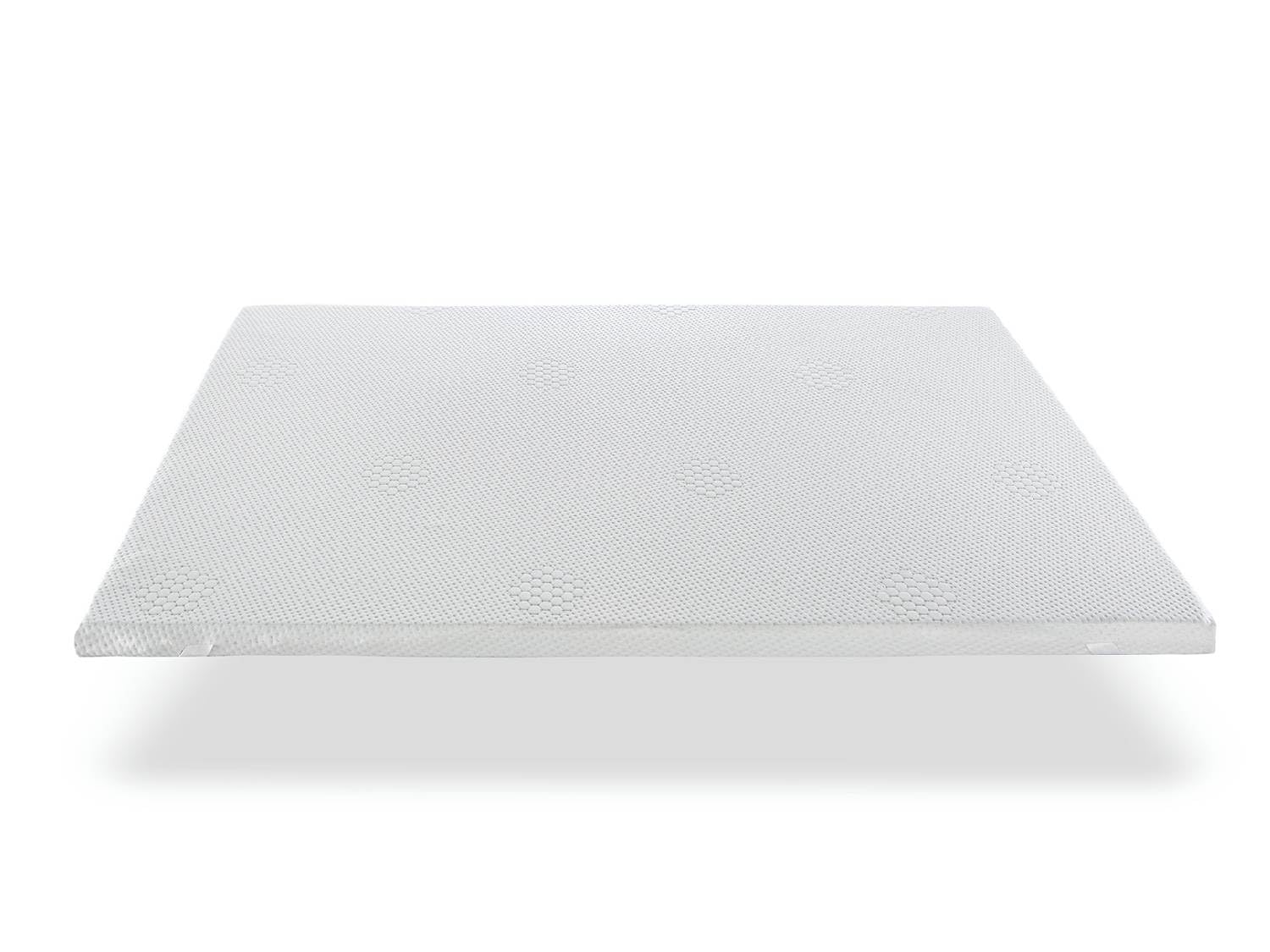 DREAMDI Colchón de Espuma viscoelástica Topper con Memoria con Funda removible y Lavable 5 CM Iris 140X180 cm, Blanco