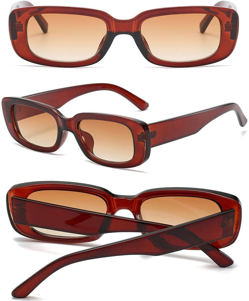 BOJOD Rectangle Sunglasses for Women Retro Fashion Sunglasses UV 400 Protection Square Frame Eyewear - Image 5