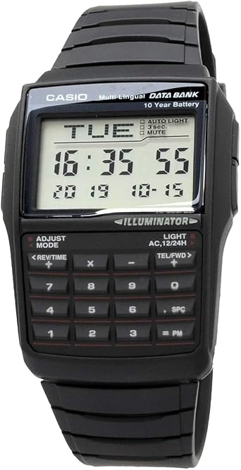 Casio DBC-32-1A Data Bank Digital Men's Wristwatch with Genuine Box Overseas Model Black