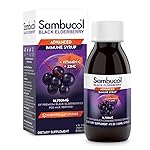 Sambucol Advanced Black Elderberry Syrup - Elderberry with Zinc and Vitamin C for Adults, Sambucus Elderberry Syrup, Elderberry Liquid - 4 Fl Oz