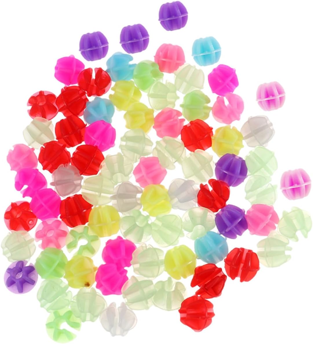 Milisten 180pcs Luminous Bike Wheel Beads Colorful Plastic Clip Decorations for Bicycle Spokes Enhance Riding Safety and Style for Standard Bikes