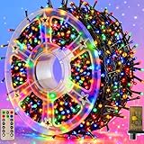 Domolli Christmas Lights 1000 LED 328 FT, Waterproof Christmas Tree Lights with 8 Modes, Remote Control 3 Timers & Memory Function Xmas Decorations for House and Holiday (Multicolor)