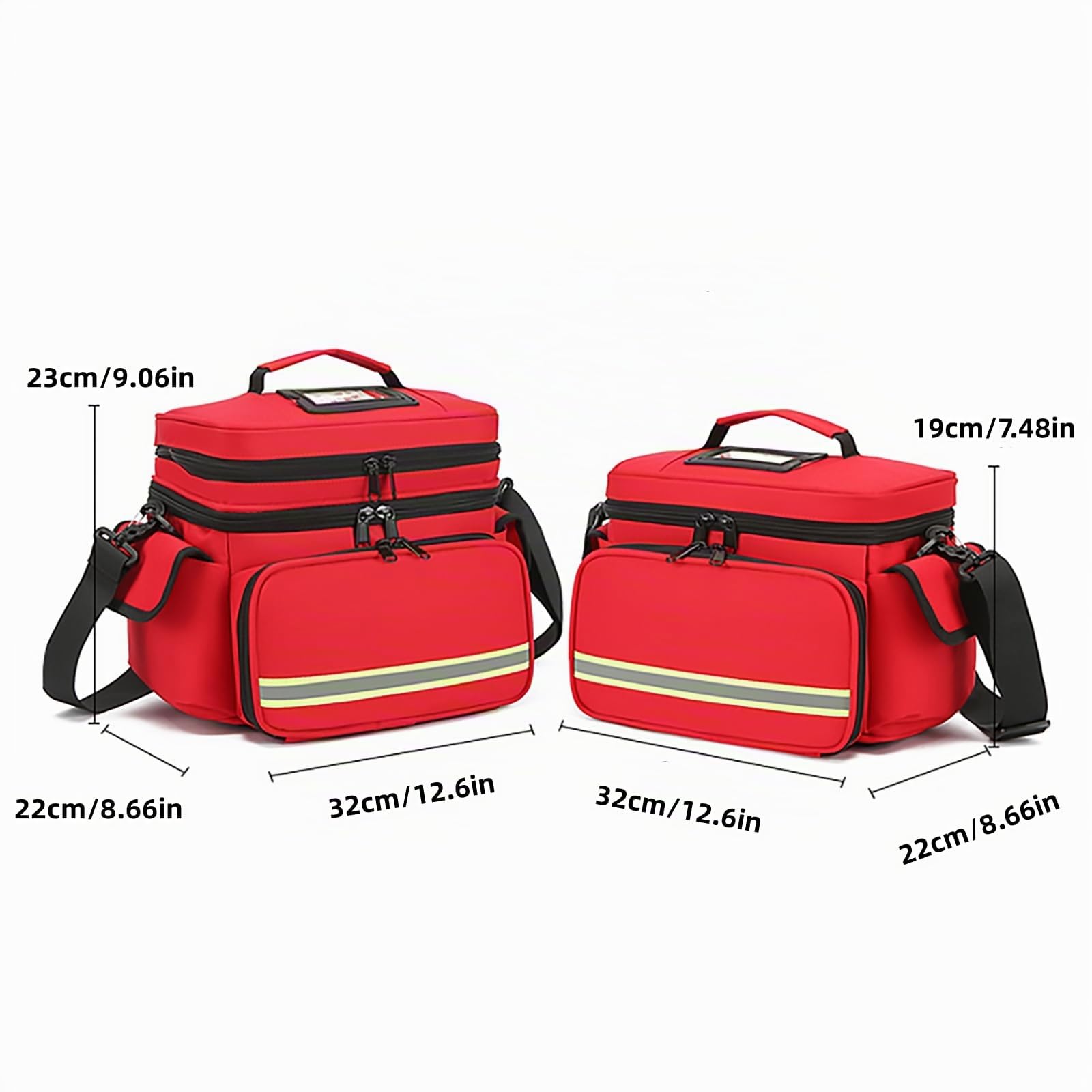 Sac médical Familial Vide, Double Couche pour Fournitures médicales d'urgence, Sac de Premiers Secours adapté pour Une Utilisation à la Maison ou en Voyage, Bleu, L