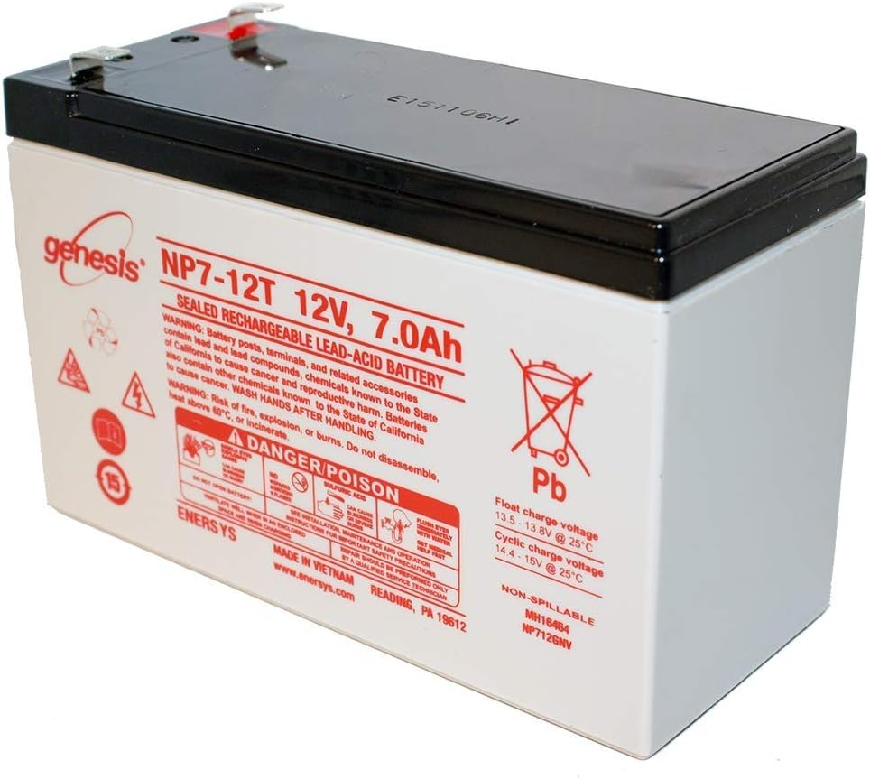 EnerSys NP7-12T 12V 7Ah F2 Sealed Lead Acid Battery