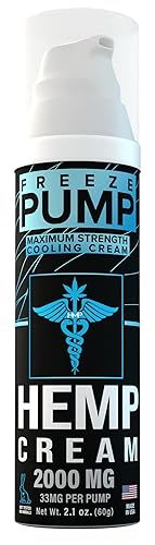 HMP Brands – Hemp Cream for Maximum Strength Support, 2000MG