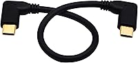 Vista 8 de zdyCGTime Cable de extensión tipo c 3.1 de 90 grados USB 3.1 tipo C macho a macho Gen 2 (10 Gbps) Cable de extensión de conector compatible