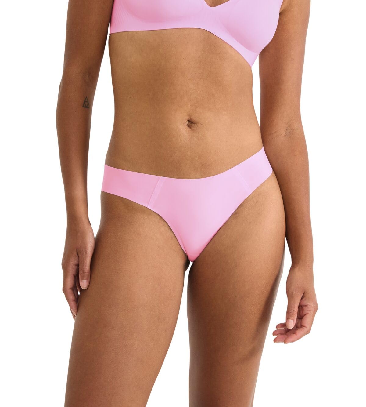 Sloggi Women's Zero Feel 2.0 Tiny Thong Briefs, Floral Pink, XS
