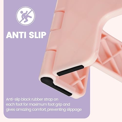 Miniatura 302 de Taburete plegable resistente de alta calidad de 13 pulgadas de altura para adultos, taburete de cocina, jardín, baño, color blanco Blanco,Bicolor